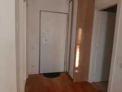Usa alba hol tavan lemn apartament inchiriere Sector 1 București